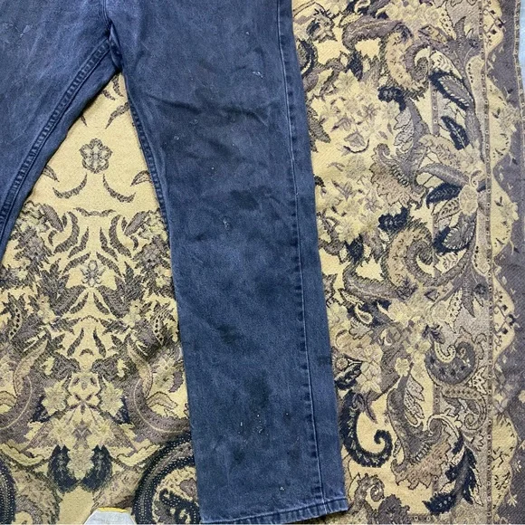 Vtg Y2K Nautica Jeans Mens Size 36x32 Baggy Black Skater Hip‎ Hop Actual - Picture 3 of 11